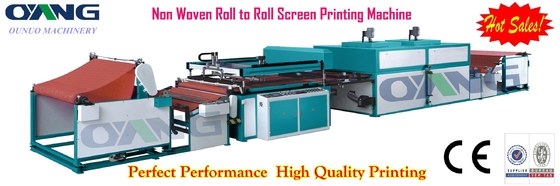 2 रंग मुद्रण के डी-कट बैग गैर बुना स्क्रीन प्रिंटिंग मशीन