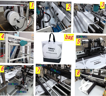 एलसीडी अल्ट्रासोनिक पीपी nonwoven कपड़ा संभाल / वाहक / जिपर बैग विनिर्माण मशीन