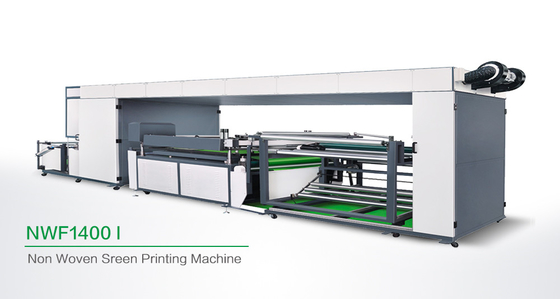 स्वचालित एकल रंग गैर बुना स्क्रीन प्रिंटिंग मशीन / रोल टू रोल स्क्रीन प्रिंटिंग उपकरण