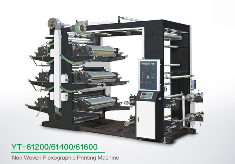 पर्यावरण के अनुकूल 6 रंग Flexo प्रिंटिंग मशीन, औद्योगिक कपड़े छह रंग प्रिंटर
