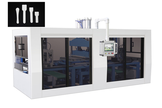 170 टुकड़े / न्यूनतम डिस्पोजेबल कटलरी बनाने की मशीन पेपर दही चम्मच बनाने की मशीन